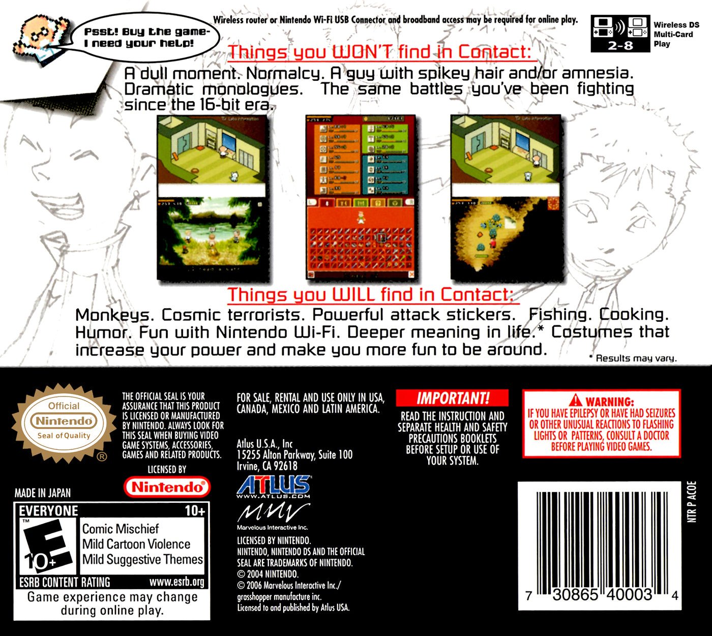 Contact - Nintendo DS - Retro Island Gaming