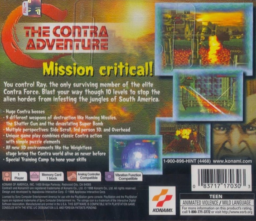 Contra Adventure - Playstation - Retro Island Gaming