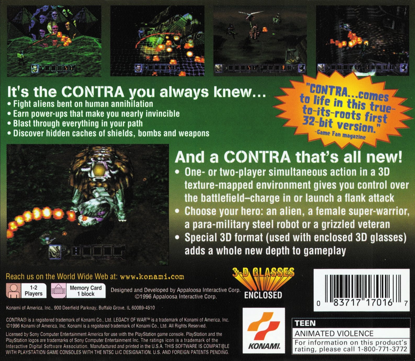 Contra Legacy of War - Playstation - Retro Island Gaming