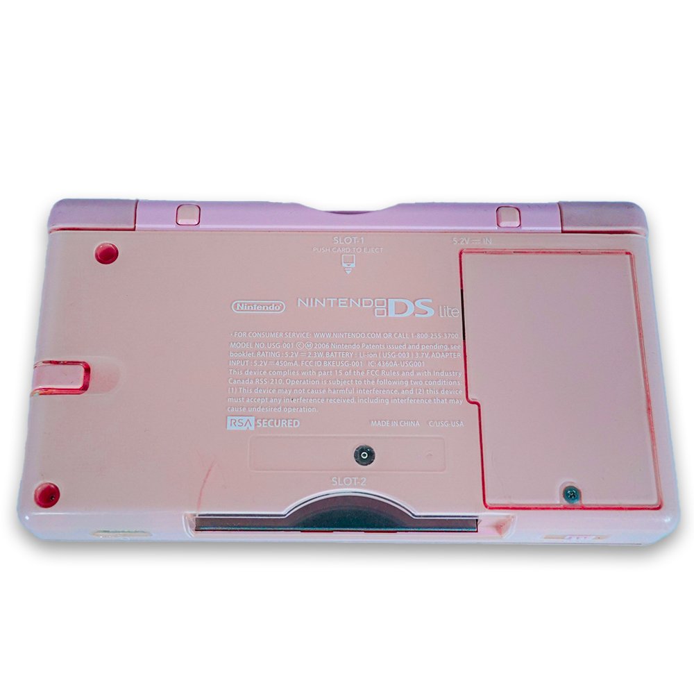 Coral Pink Nintendo DS Lite System - Certified Tested & Cleaned - Retro Island Gaming