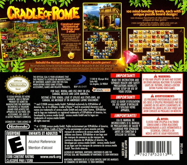 Cradle of Rome - Nintendo DS - Retro Island Gaming