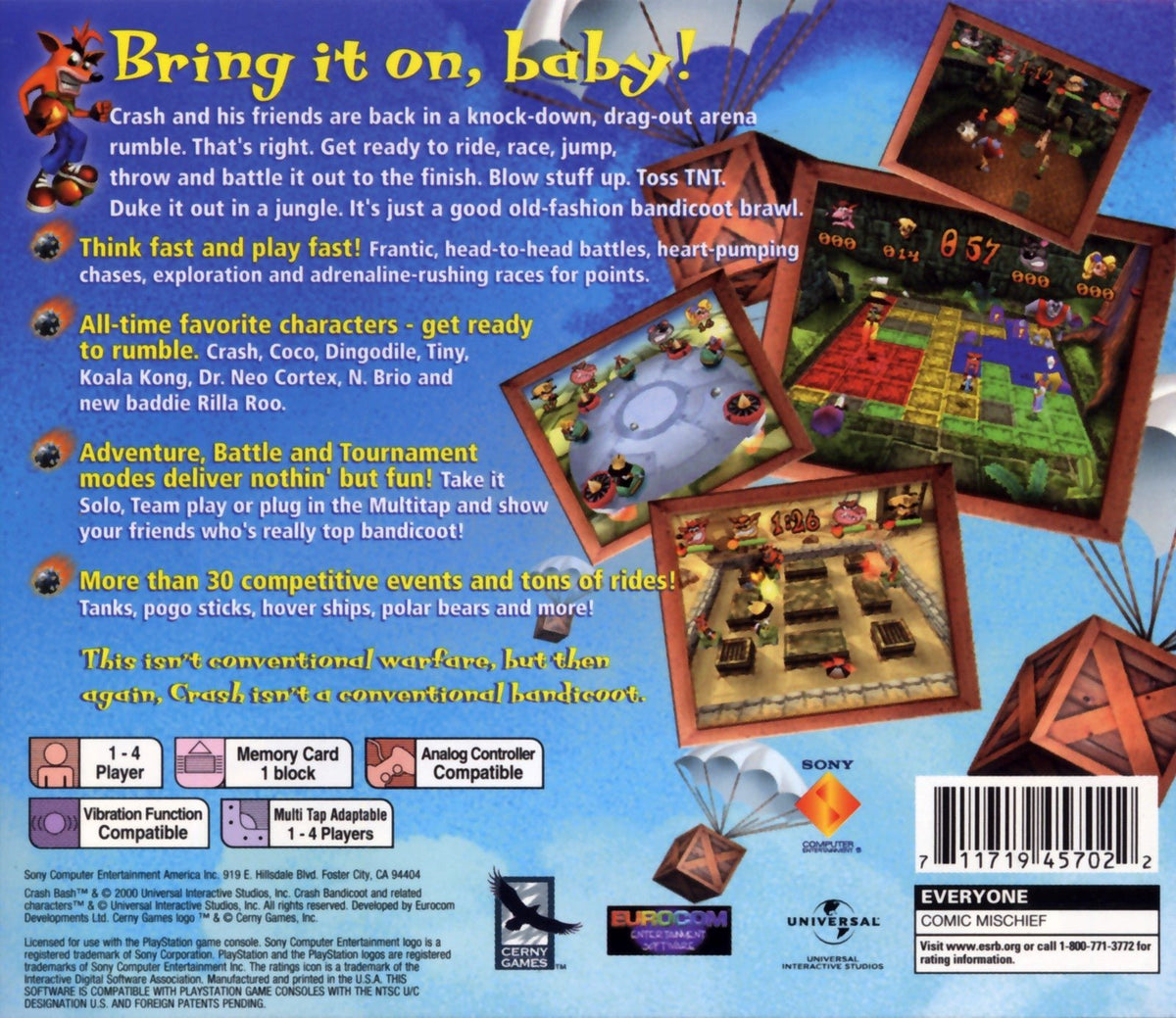 Crash Bash - Playstation - Retro Island Gaming