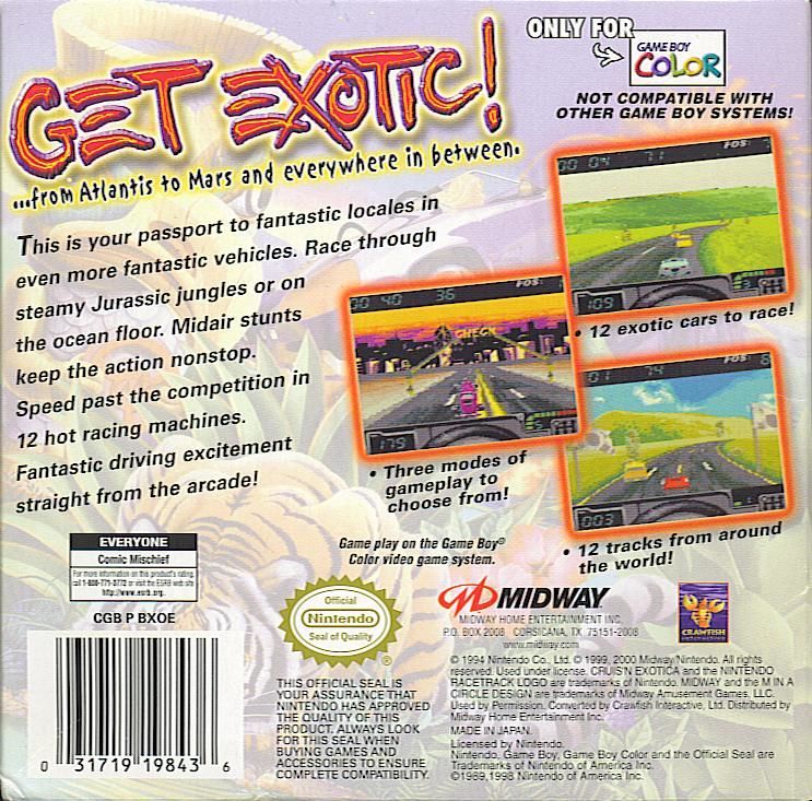 Cruis'n Exotica - GameBoy Color - Retro Island Gaming