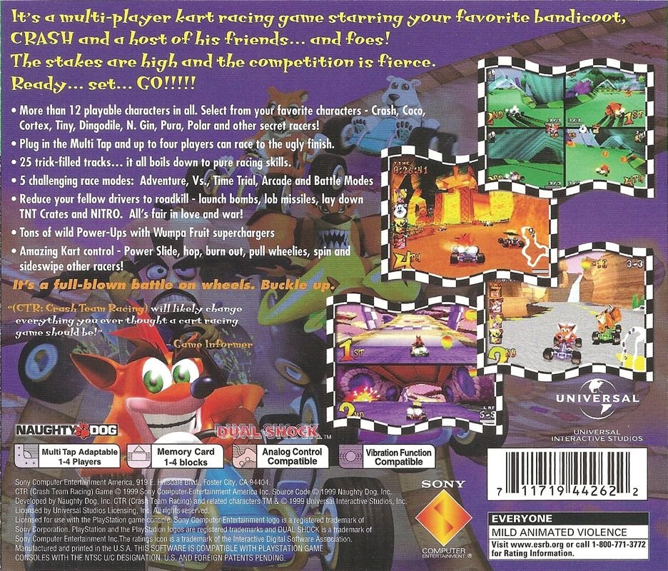 CTR Crash Team Racing [Greatest Hits] - Playstation - Retro Island Gaming