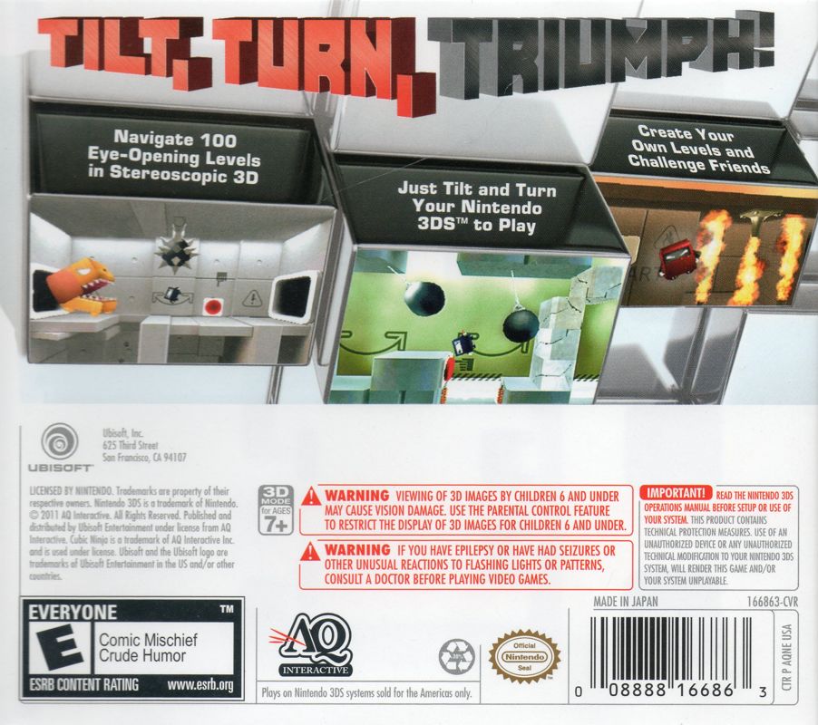 Cubic Ninja - Nintendo 3DS - Retro Island Gaming