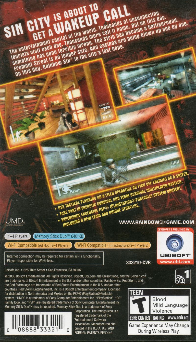 Rainbow Six Vegas - PSP