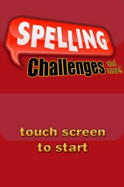 Spelling Challenges - Nintendo DS