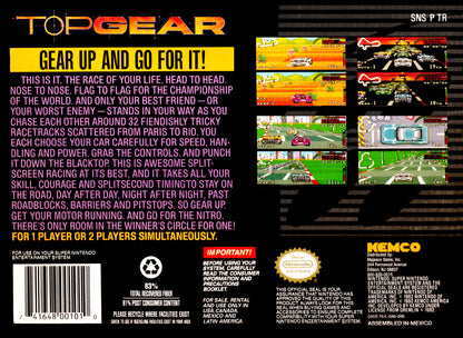 Top Gear - Super Nintendo - Retro Island Gaming