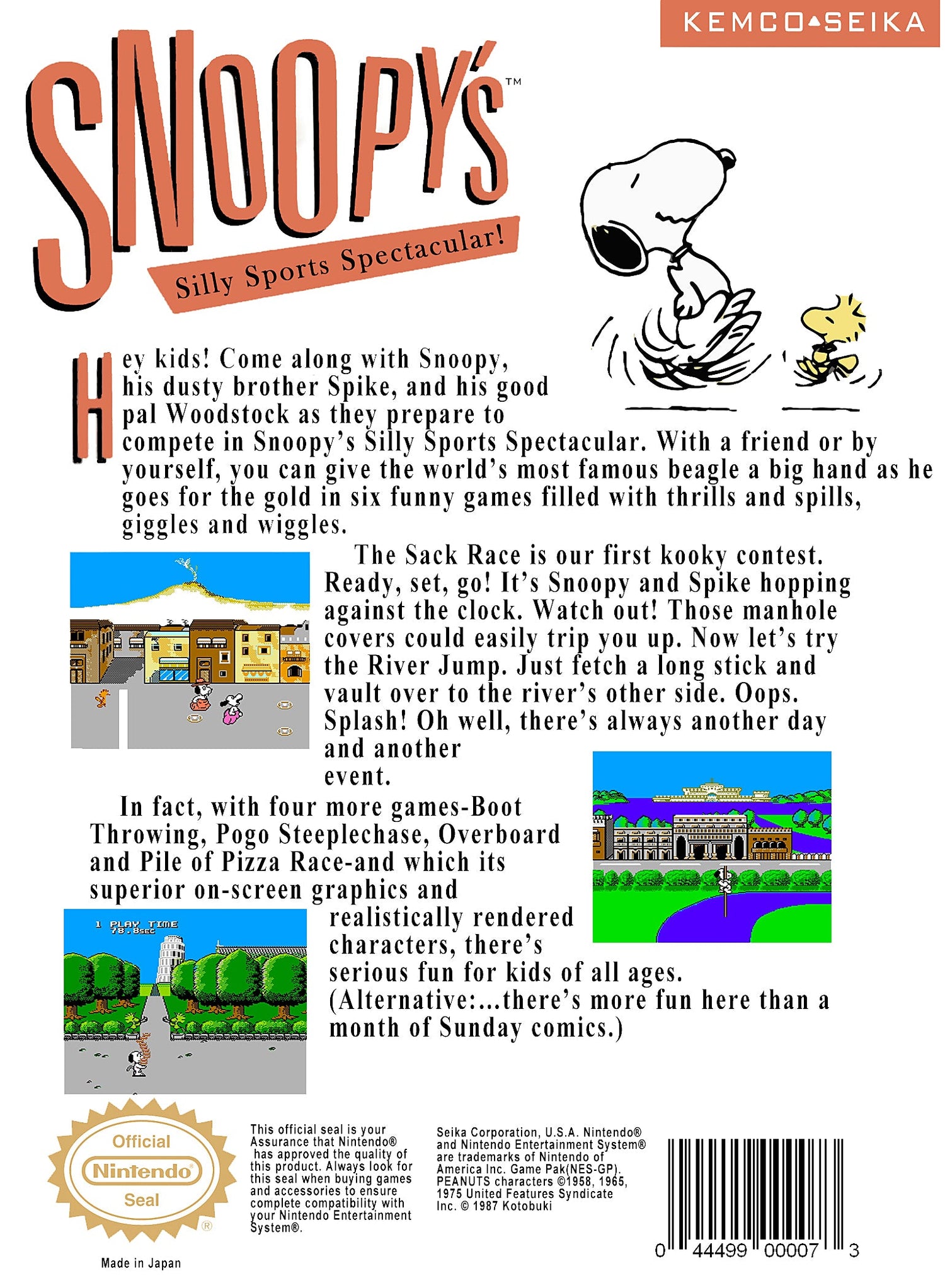 Snoopy's Silly Sports - NES - Retro Island Gaming