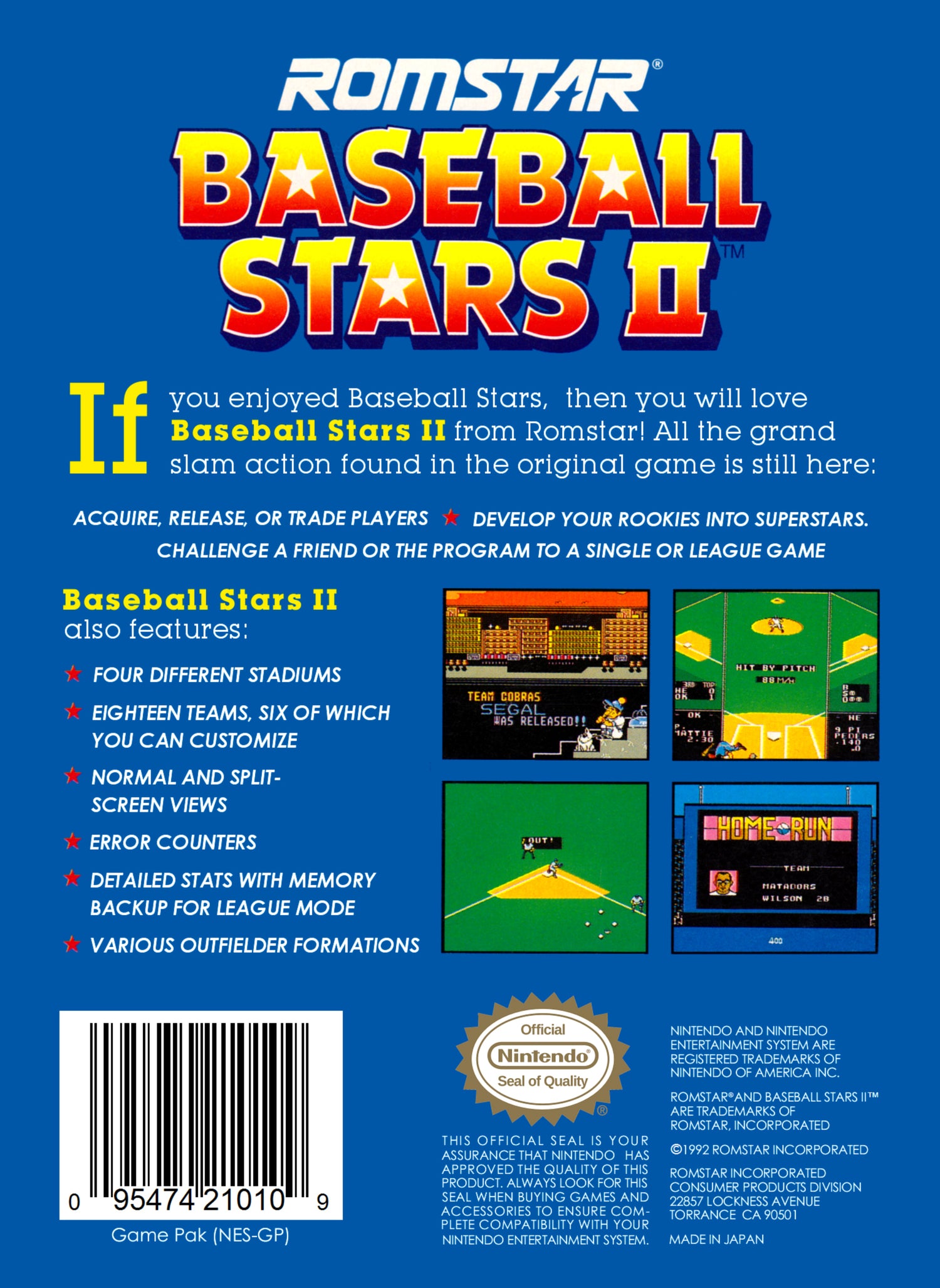 Baseball Stars 2 - NES