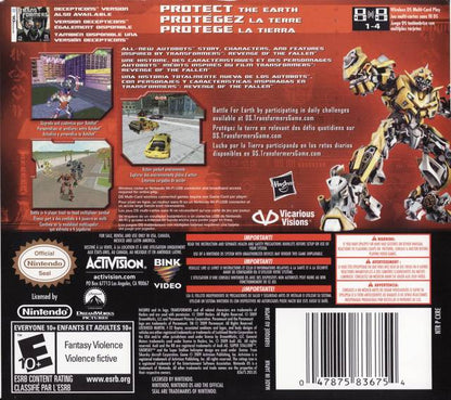 Transformers: Revenge of the Fallen Autobots - Nintendo DS - Retro Island Gaming