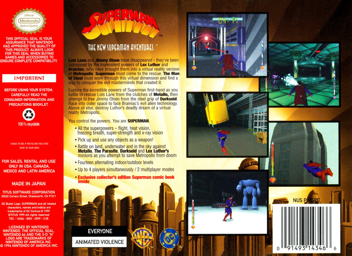 Superman - Nintendo 64 - Retro Island Gaming