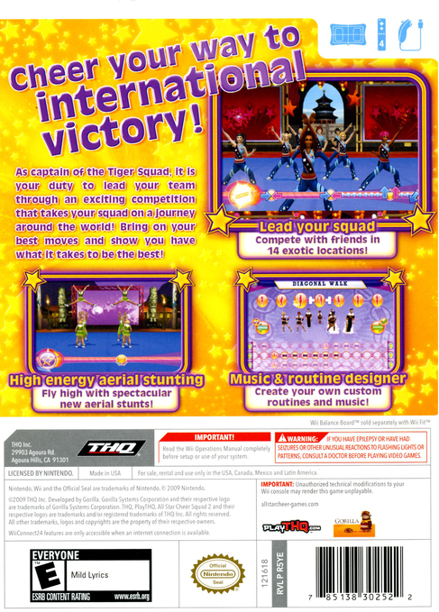 All Star Cheer Squad 2 - Wii