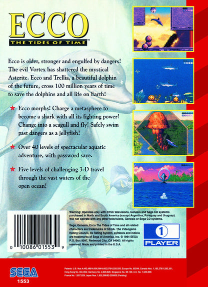 Ecco The Tides of Time - Sega Genesis