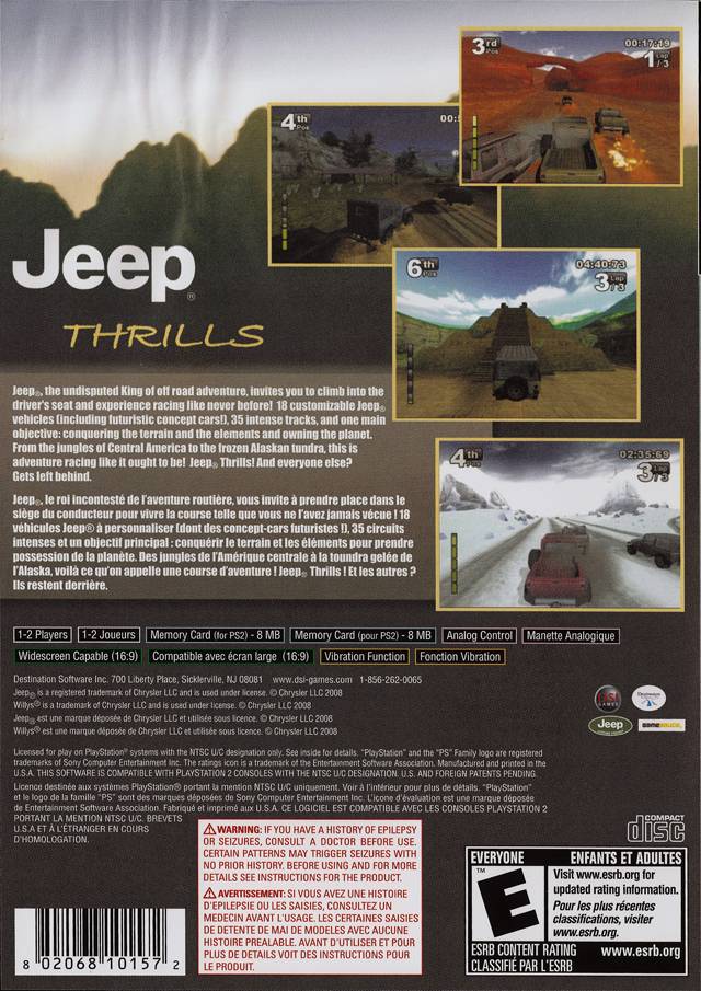 Jeep Thrills - Playstation 2