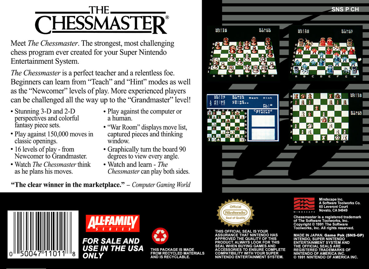Chessmaster - Super Nintendo
