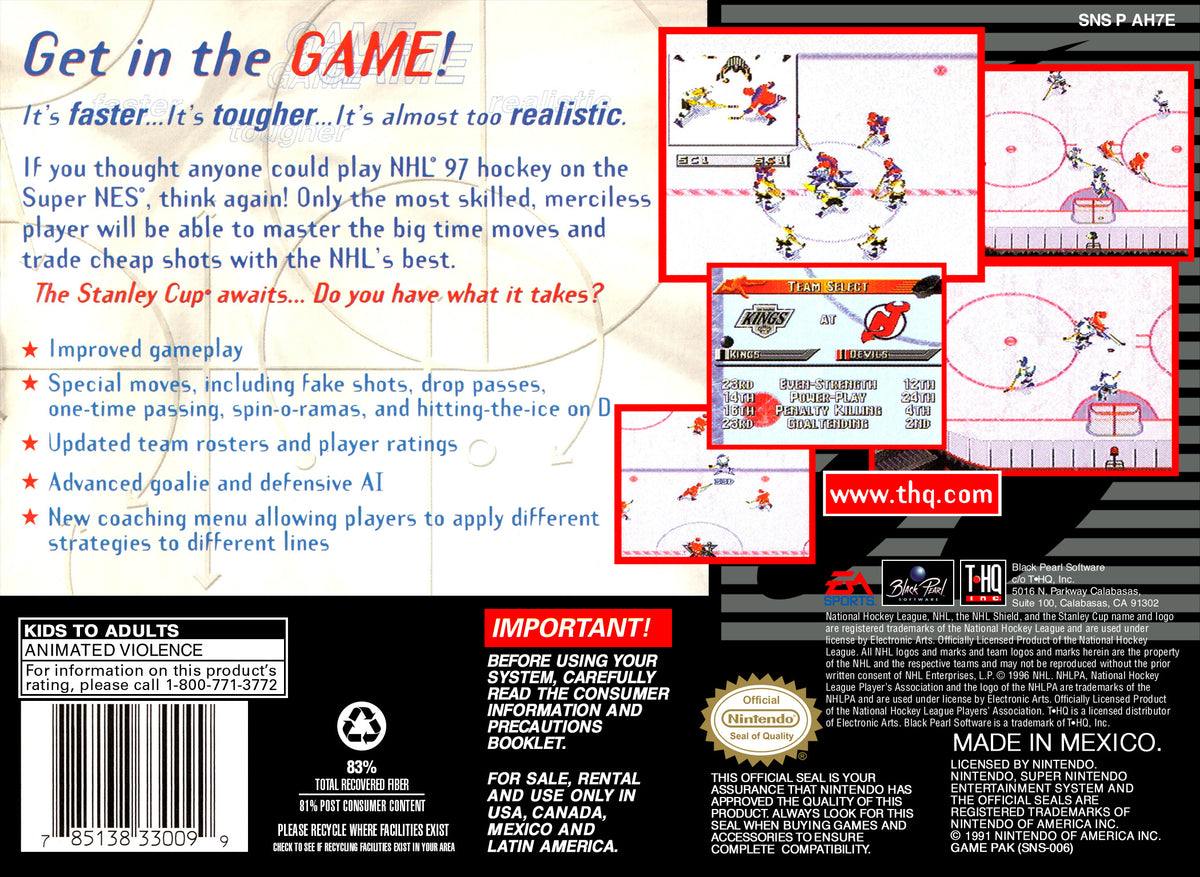 NHL 97 - Super Nintendo - Retro Island Gaming
