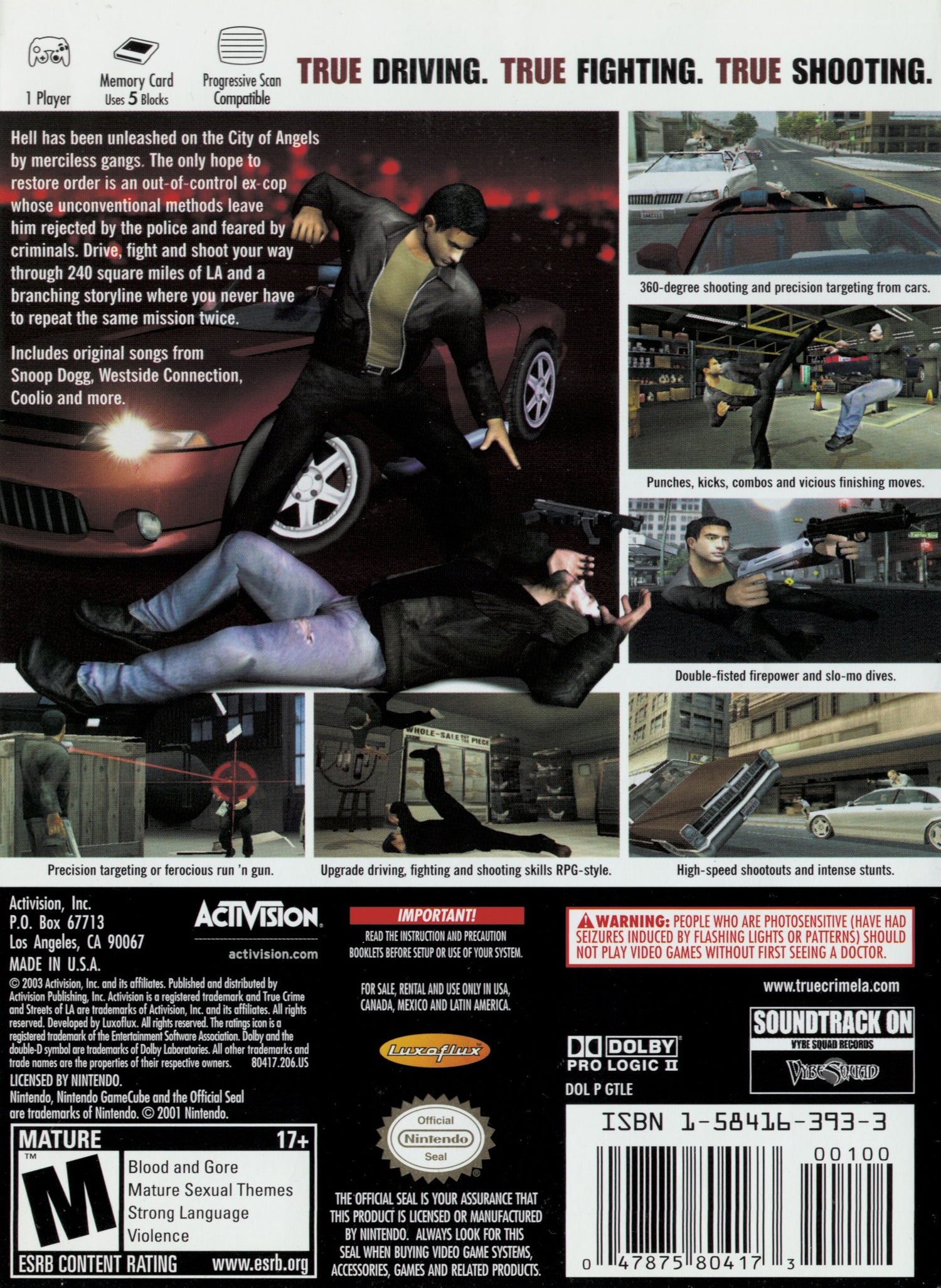 True Crime Streets of LA - Gamecube