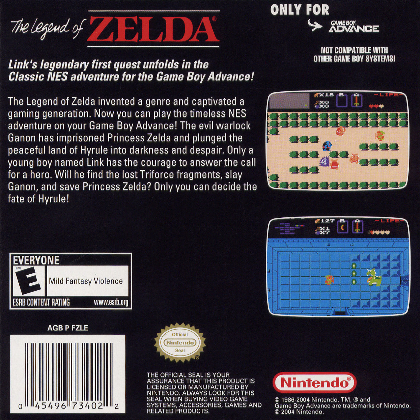 Zelda [Classic NES Series] - GameBoy Advance