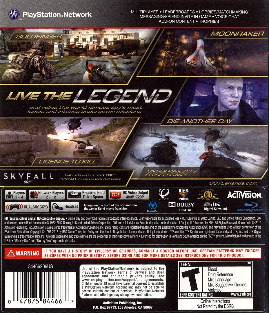 007 Legends - Playstation 3