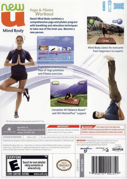 NewU Fitness First Mind Body Yoga & Pilates Workout - Wii - Retro Island Gaming