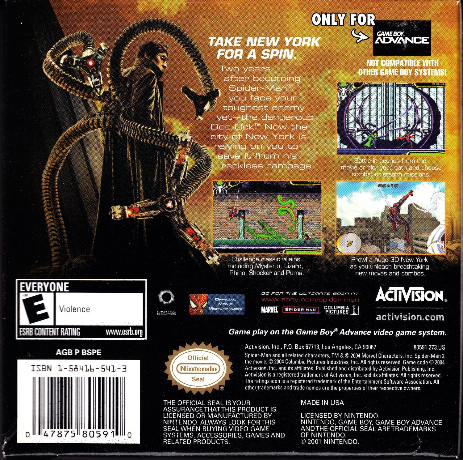 Spiderman 2 - GameBoy Advance - Retro Island Gaming