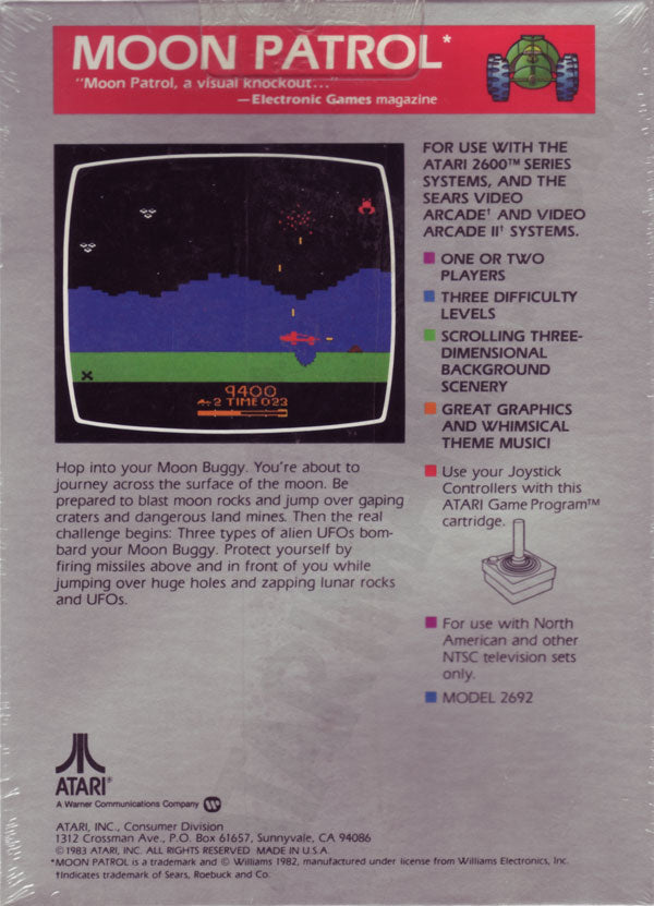 Moon Patrol - Atari 2600