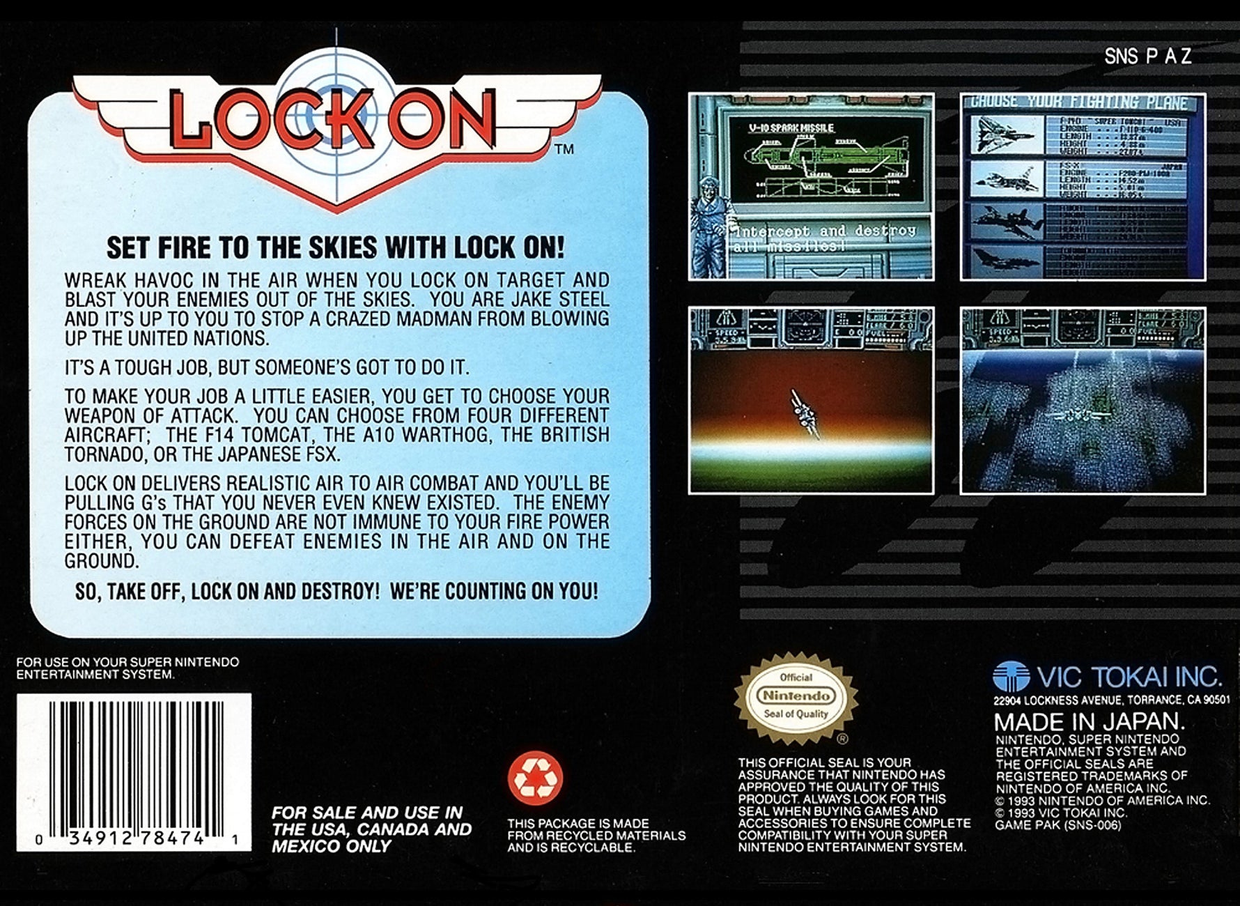 Lock On - Super Nintendo - Retro Island Gaming