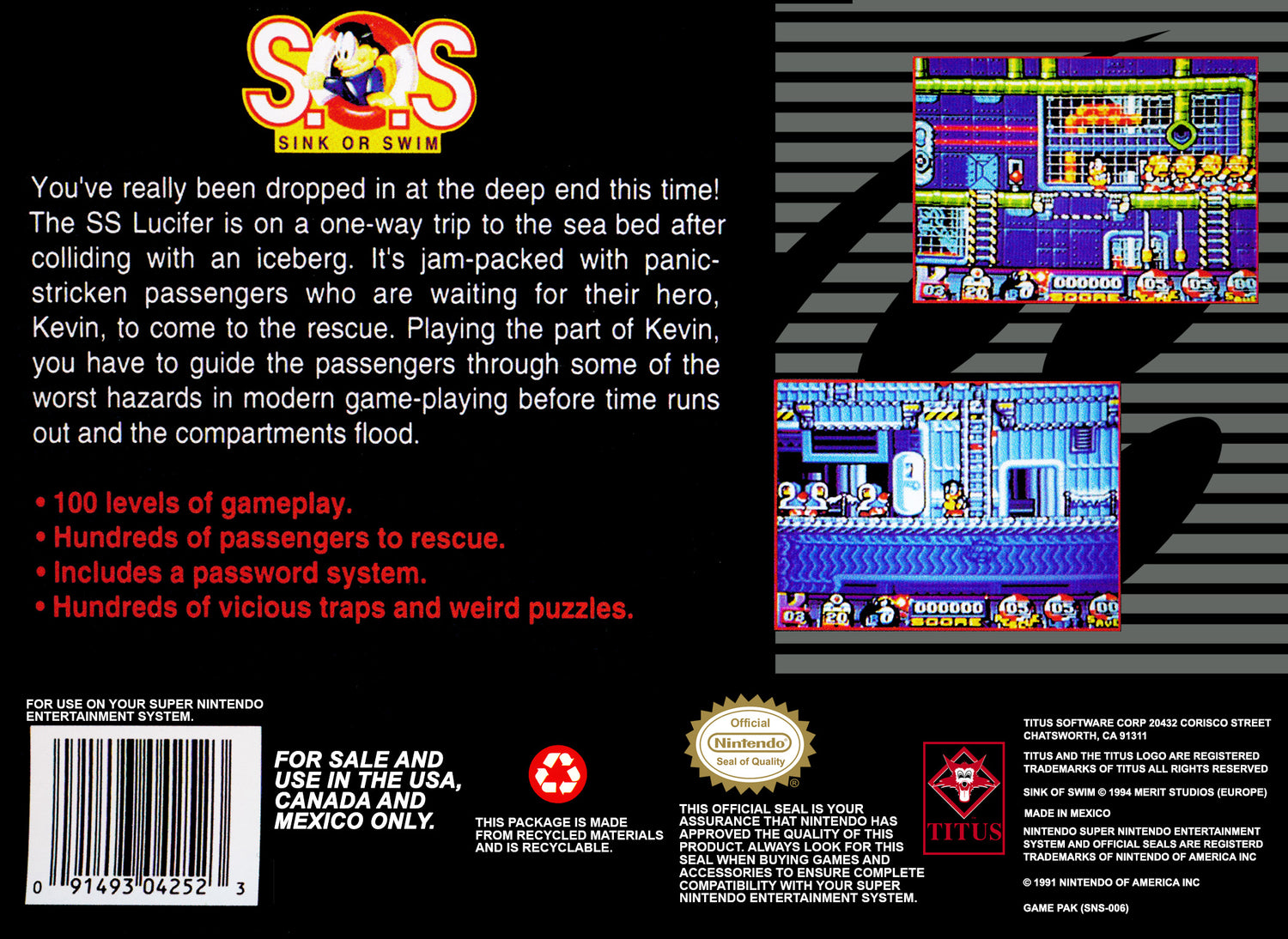 S.O.S: Sink or Swim - Super Nintendo