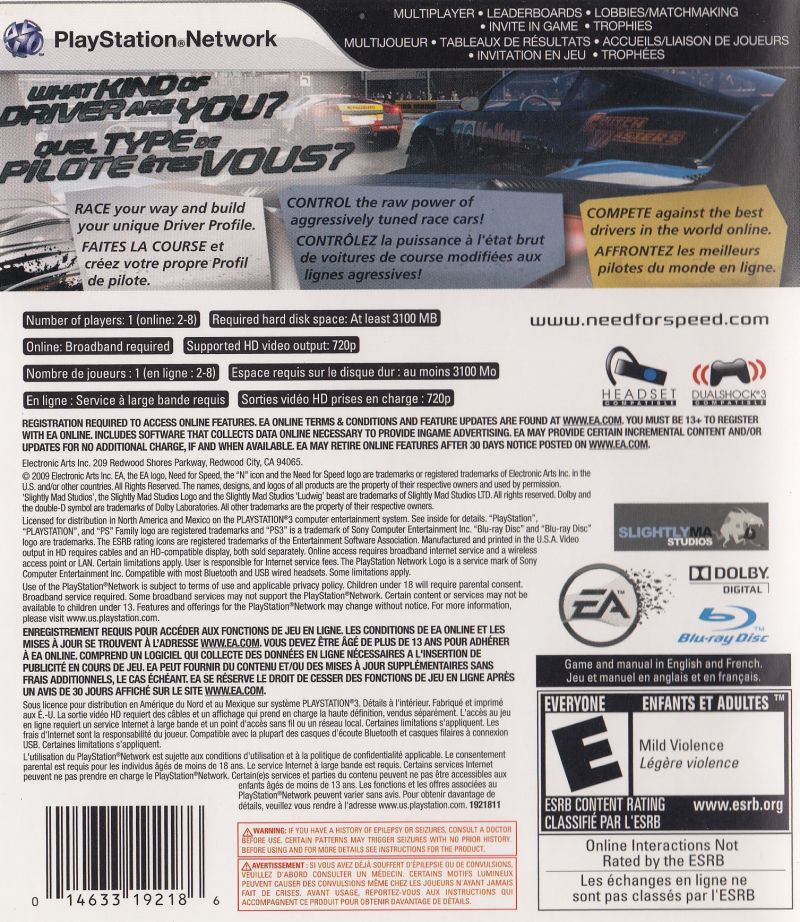 Need for Speed Shift - Playstation 3