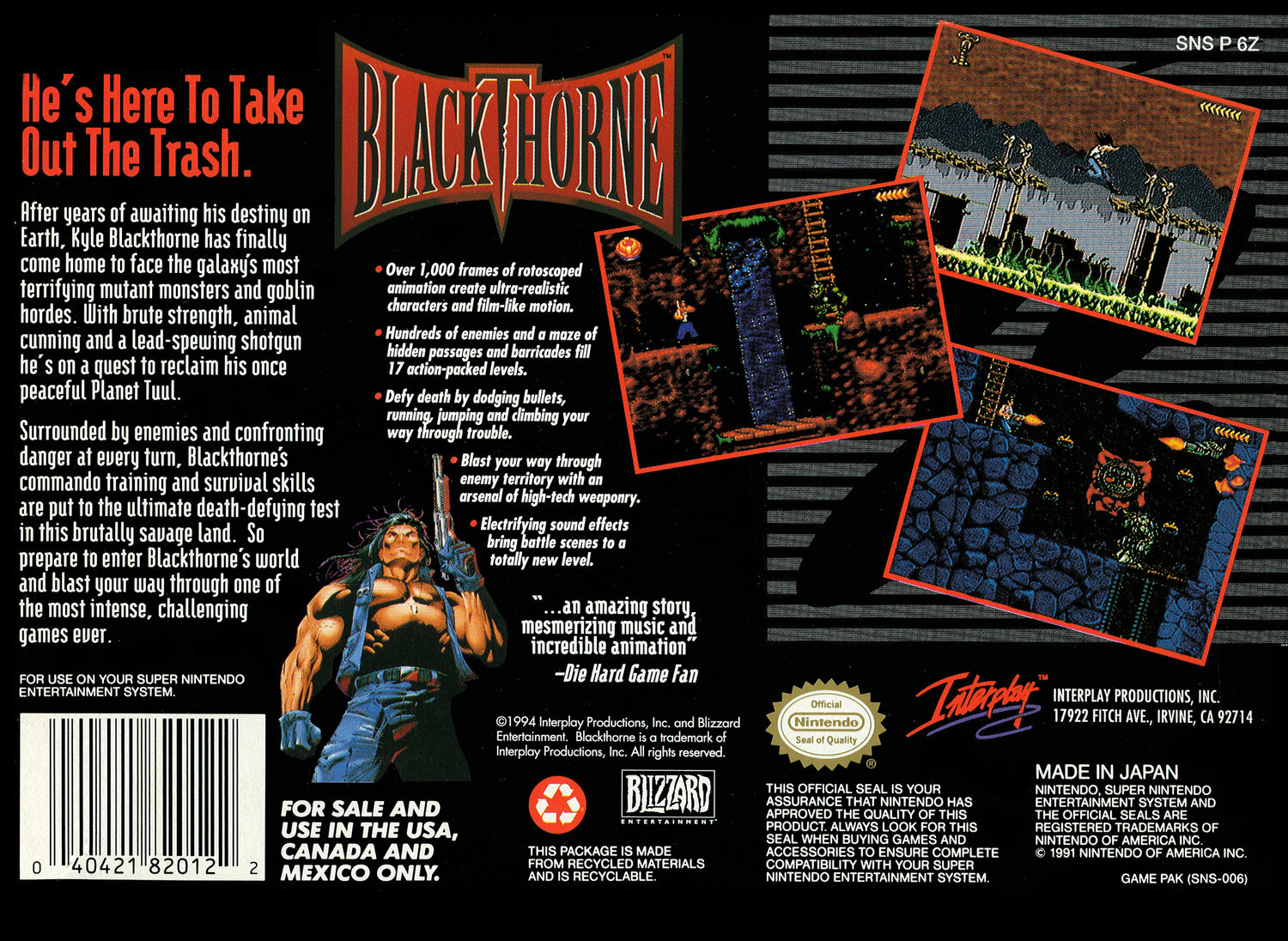 Blackthorne - Super Nintendo