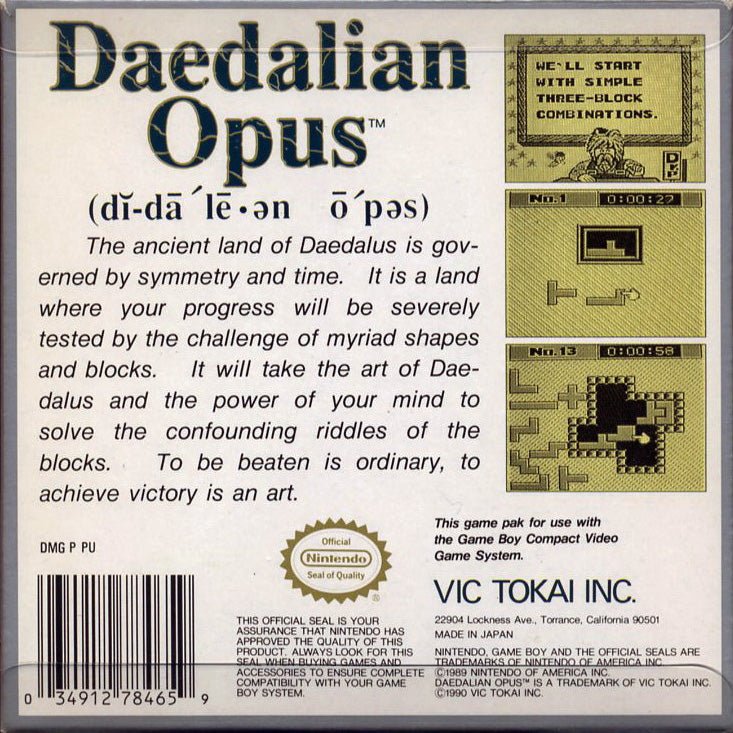 Daedalian Opus - GameBoy - Retro Island Gaming