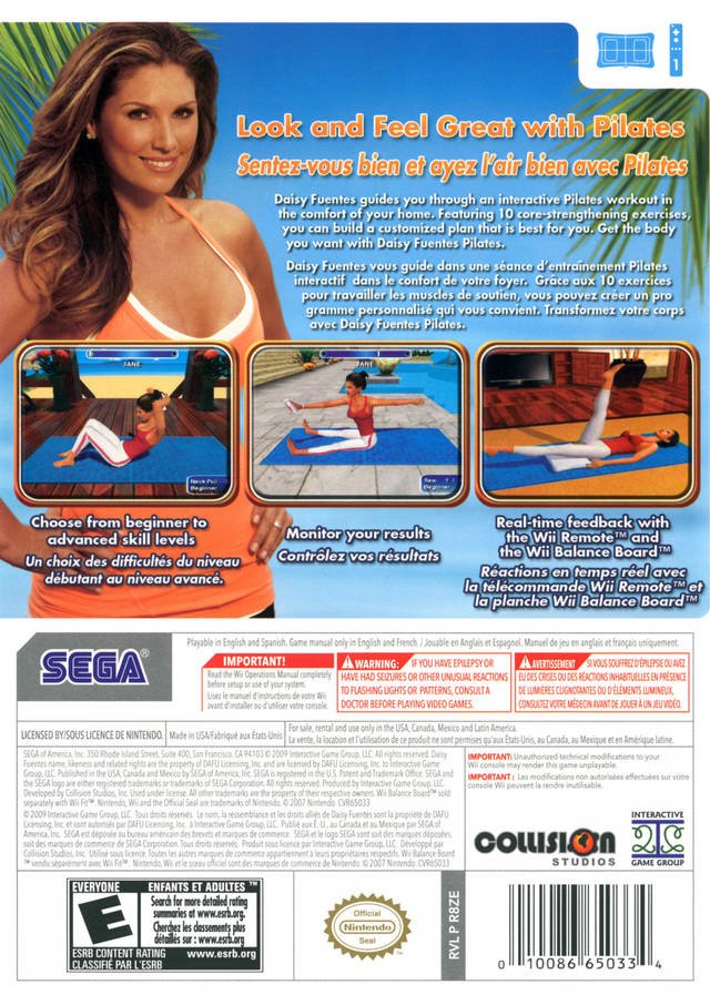Daisy Fuentes Pilates - Wii - Retro Island Gaming
