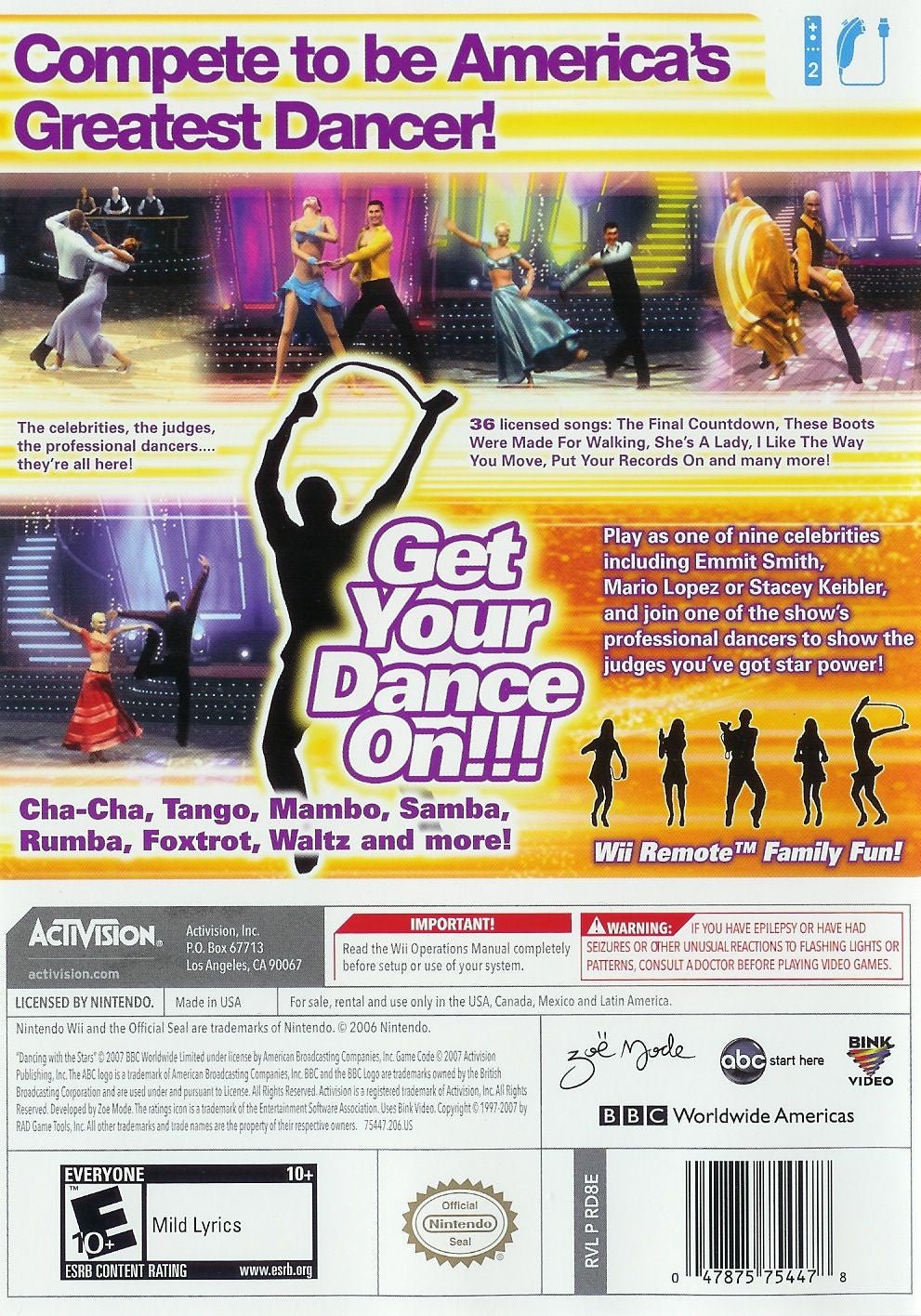 Dancing with the Stars - Wii - Retro Island Gaming