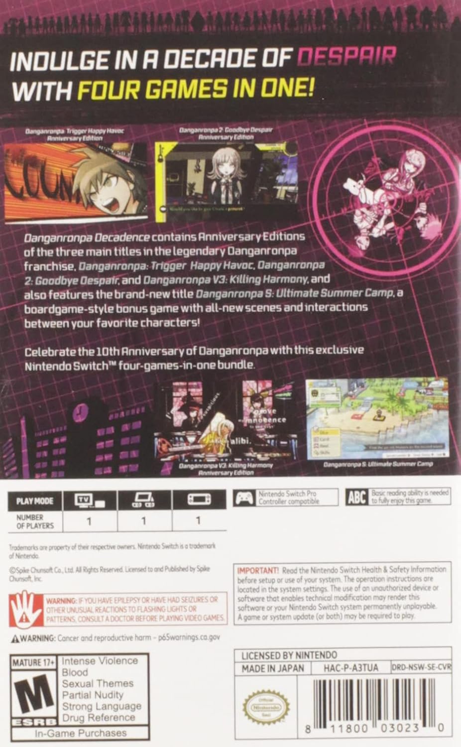 Danganronpa Decadence - Nintendo Switch - Retro Island Gaming