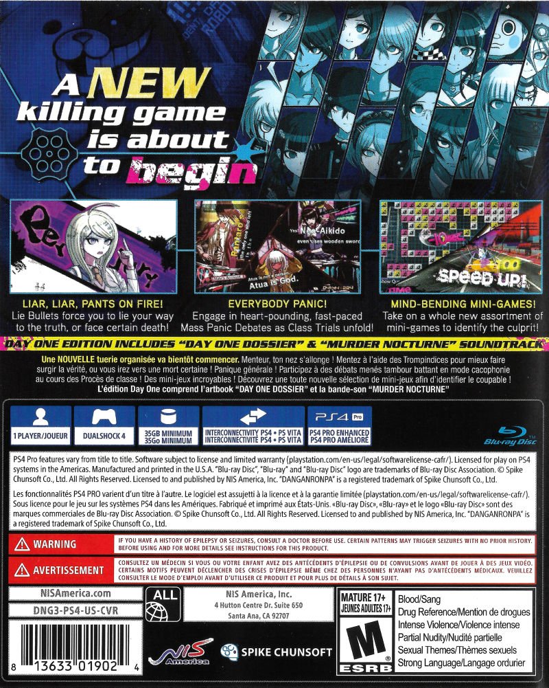 Danganronpa V3: Killing Harmony - Playstation 4 - Retro Island Gaming