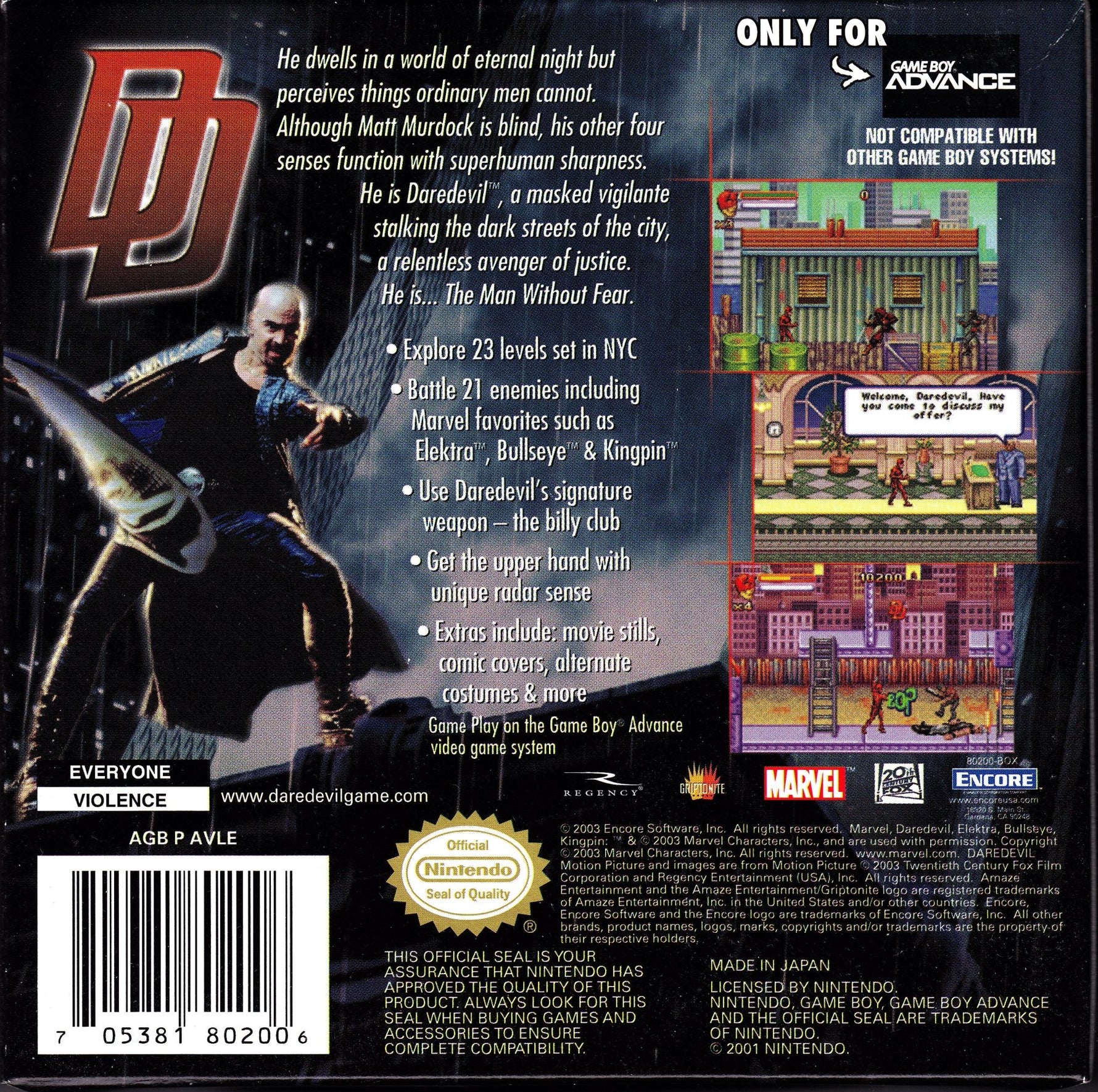 Daredevil - GameBoy Advance - Retro Island Gaming