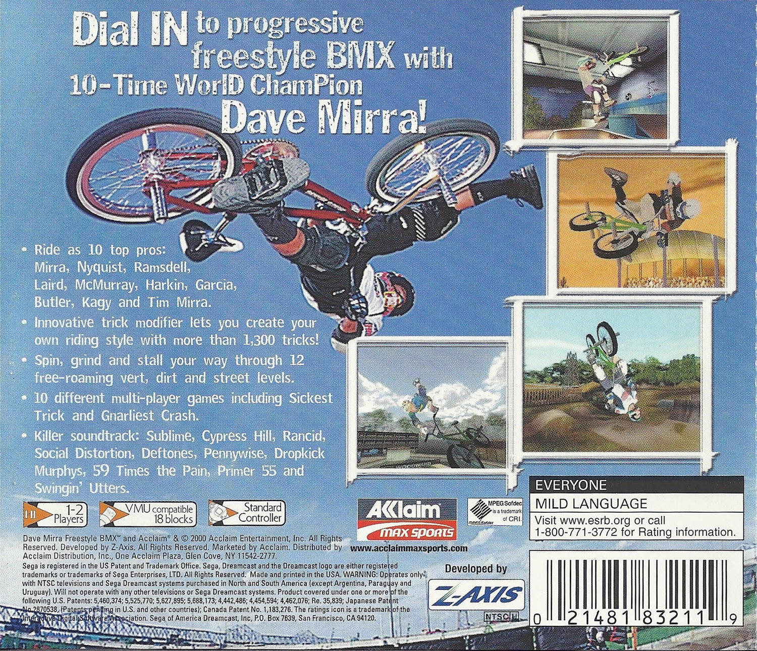 Dave Mirra Freestyle BMX - Sega Dreamcast - Retro Island Gaming