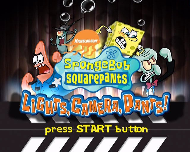 SpongeBob SquarePants Lights Camera Pants - Playstation 2