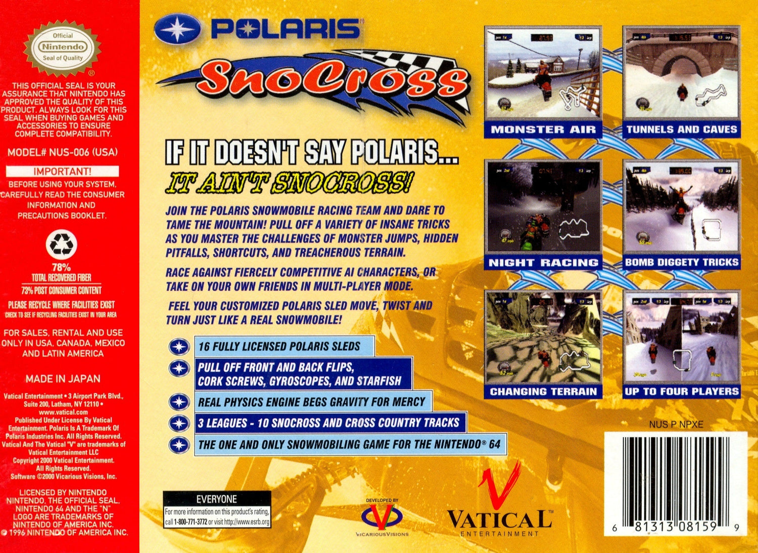Polaris SnoCross - Nintendo 64