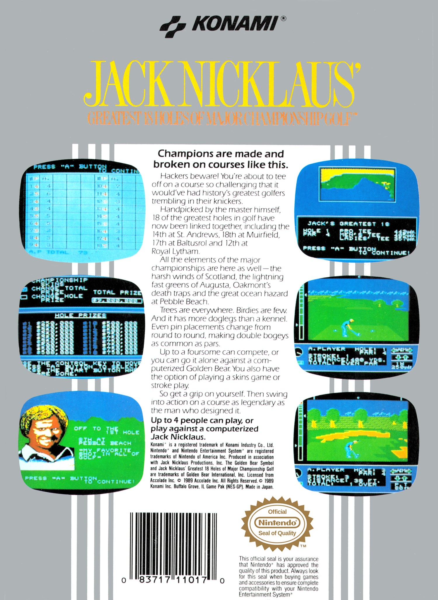Jack Nicklaus Golf - NES