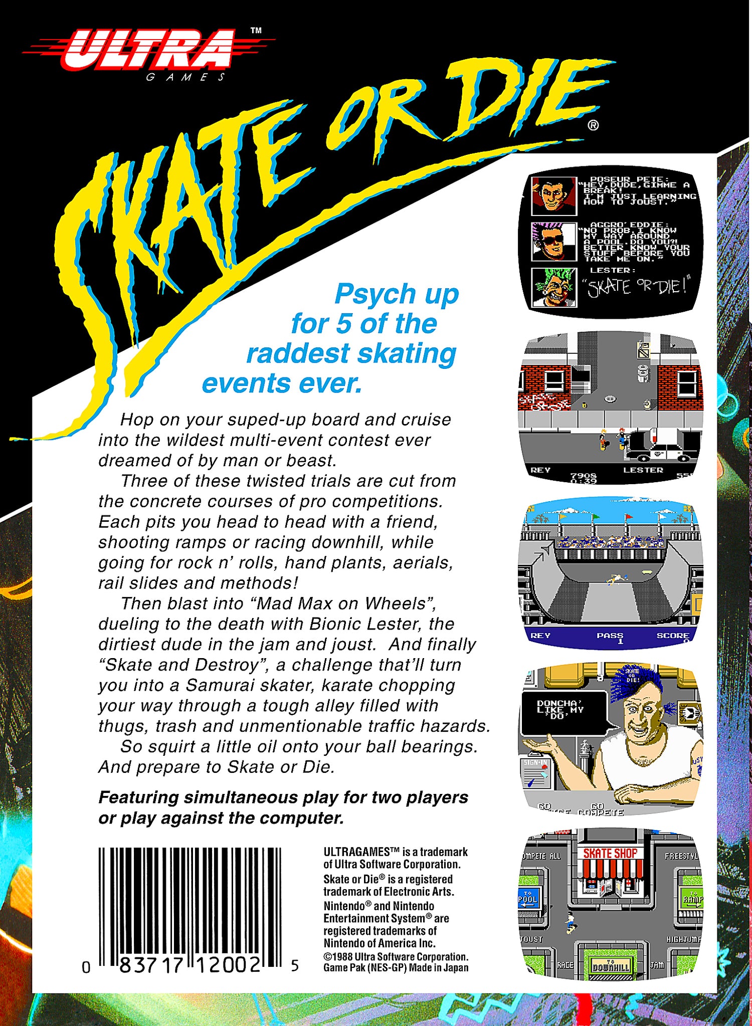 Skate or Die - NES
