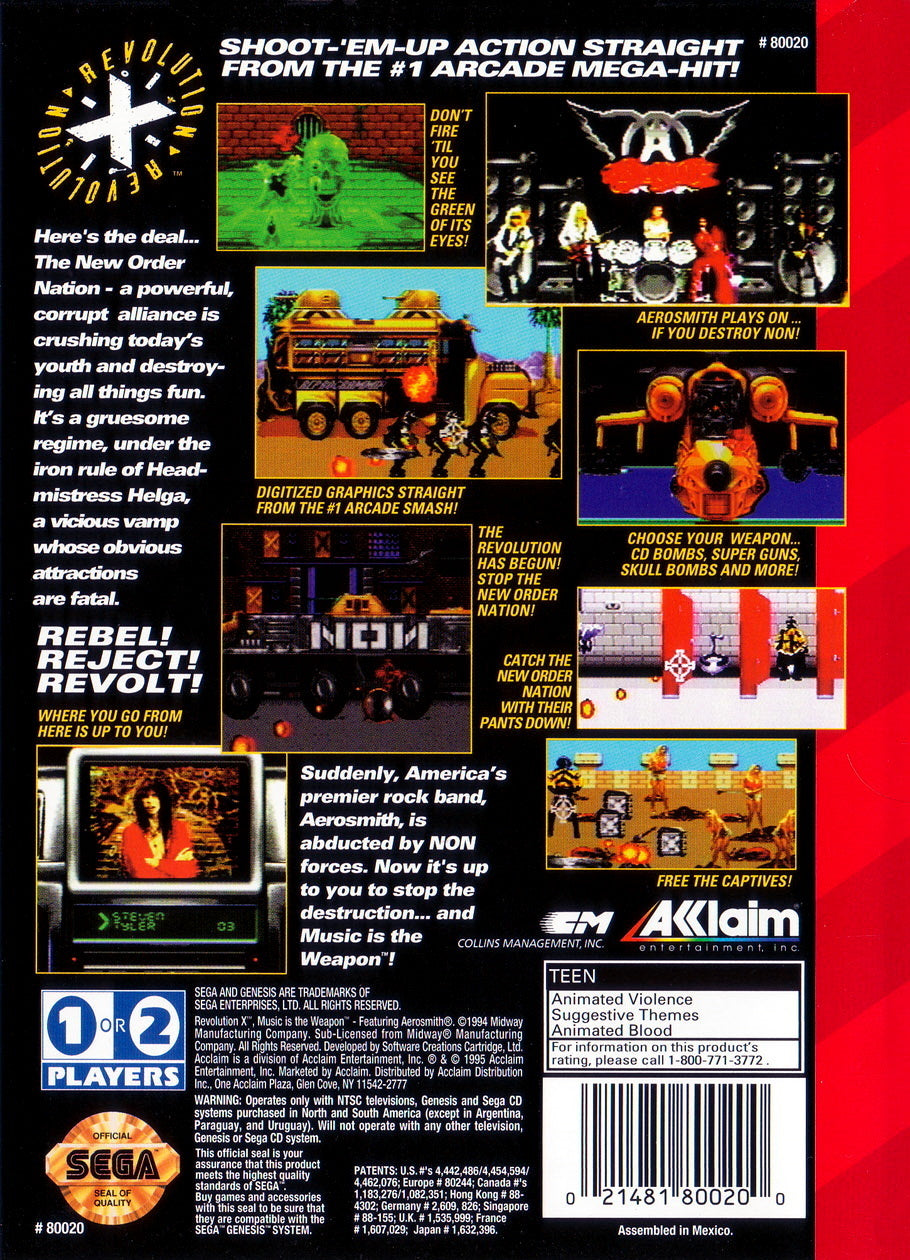 Revolution X - Sega Genesis