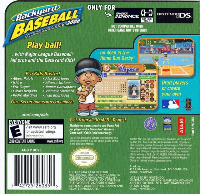 Backyard Baseball - GameBoy Advance