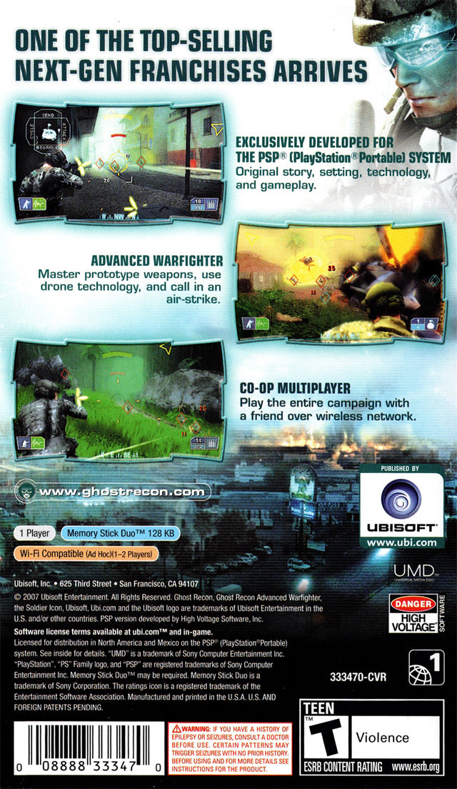 Ghost Recon Advanced Warfighter 2 [Greatest Hits] - PSP