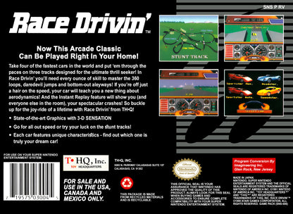 Race Drivin - Super Nintendo - Retro Island Gaming