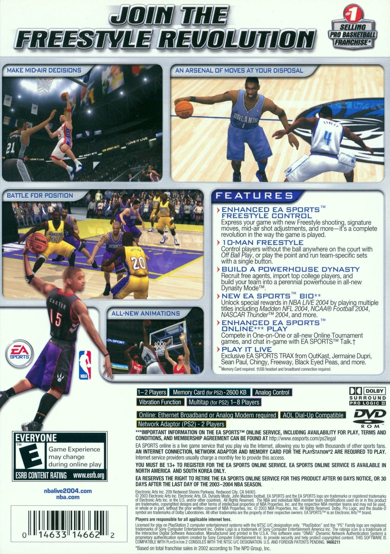 NBA Live 2004 - Playstation 2