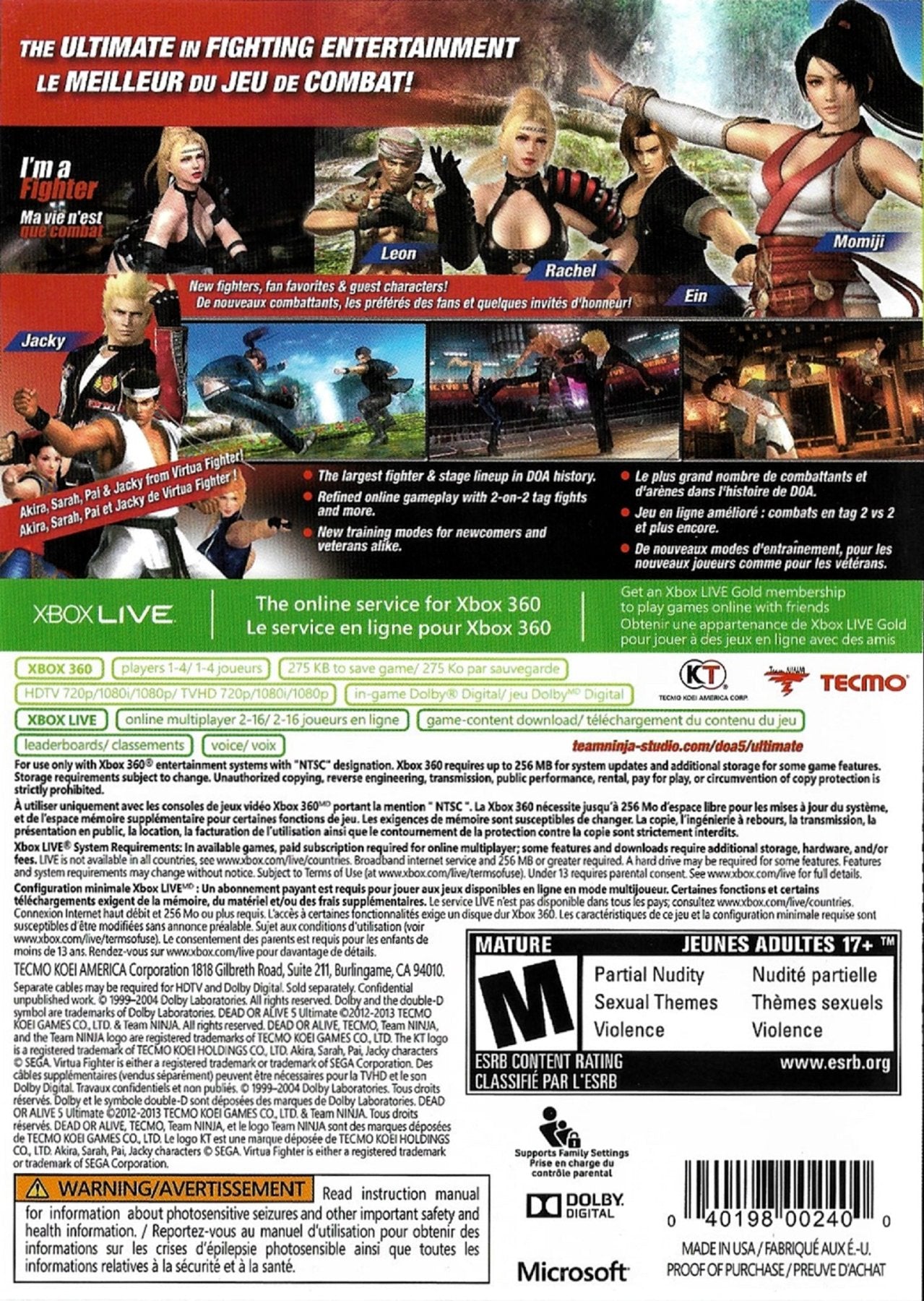 Dead or Alive 5 [Ultimate] - Xbox 360 - Retro Island Gaming