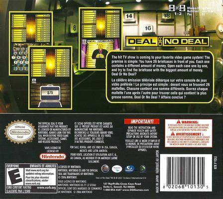 Deal or No Deal - Nintendo DS - Retro Island Gaming
