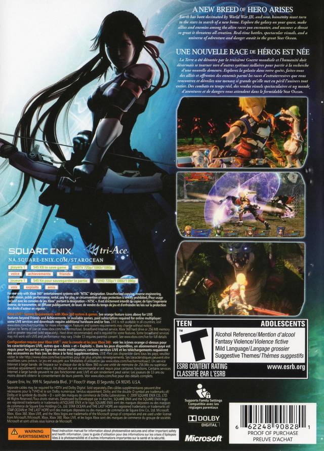 Star Ocean: The Last Hope - Xbox 360